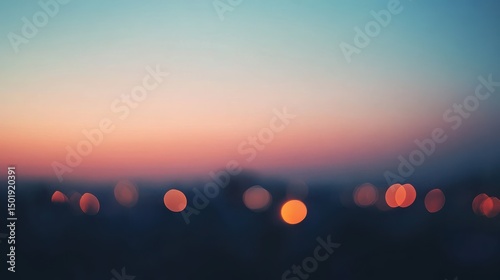 Soothing Abstract Background with Bokeh and Soft Color Gradient
