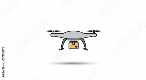 Package delivery by futuristic drone