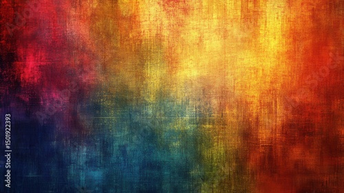 Vibrant Abstract Texture in Warm and Cool Color Palette Background
