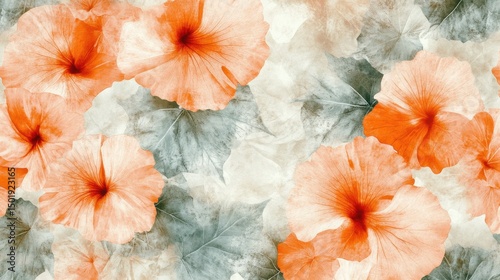 Vibrant Hibiscus Flowers on Soft Background for Nature Lovers