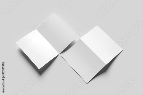 A4 bifold brochure mockup