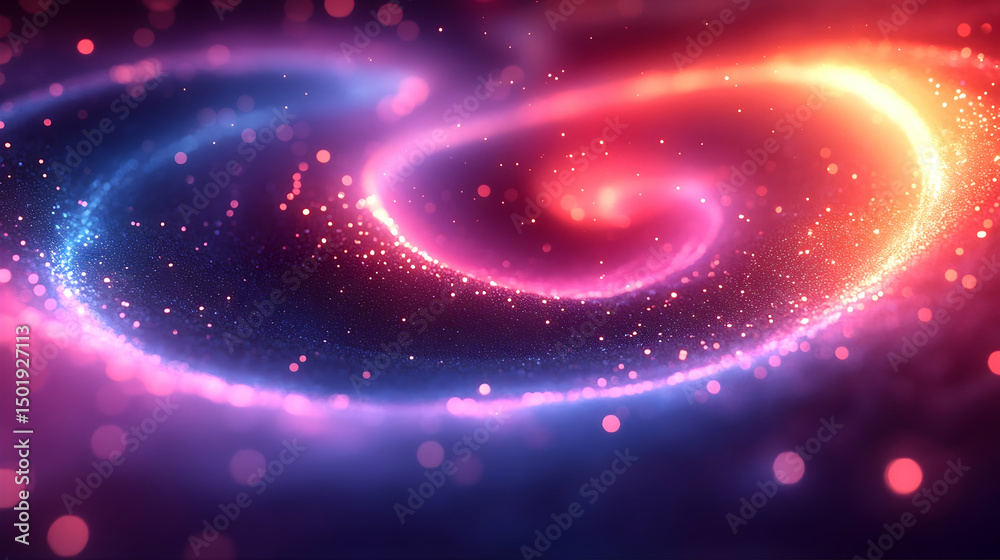 Obraz premium Abstract spiral of vibrant, swirling colors