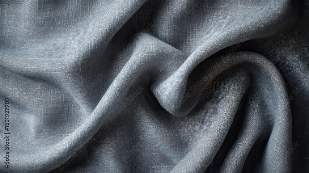 Fototapeta premium Soft Textured Fabric Background in Light Grey Color for Design Projects