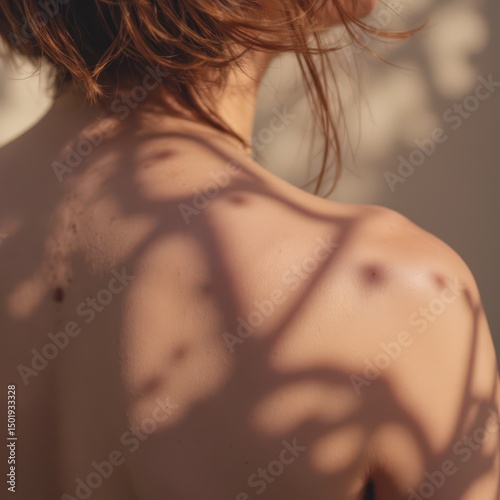 Wallpaper Mural a close up of slow breathing visual cues represented by flowing lines around a person in stillness, soft ambient tones. Torontodigital.ca