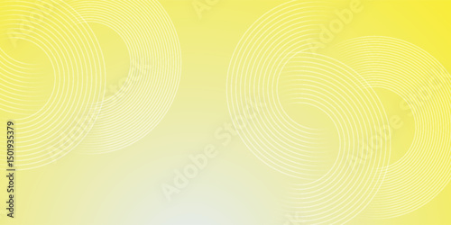 Abstract yellow modern background with circle elements. Digital technology concept. eps 10