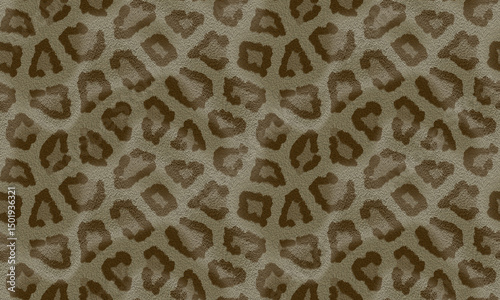 Elegant Leopard Print Seamless Pattern Stylish Brown Texture Design