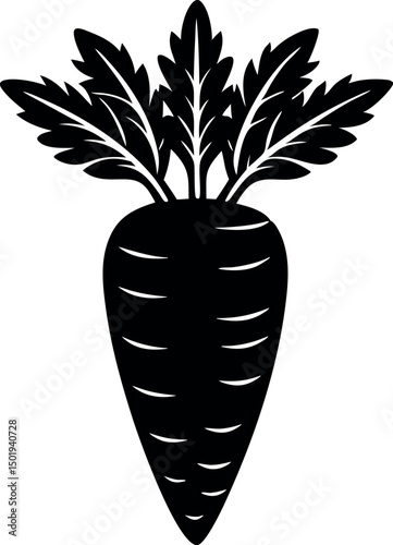 Carrot Vector Icon. Carrot Vegetable Icon. Single carrot icon isolated on a Solid background.