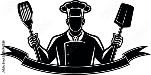 fork spoon and knife with chafe logo icon