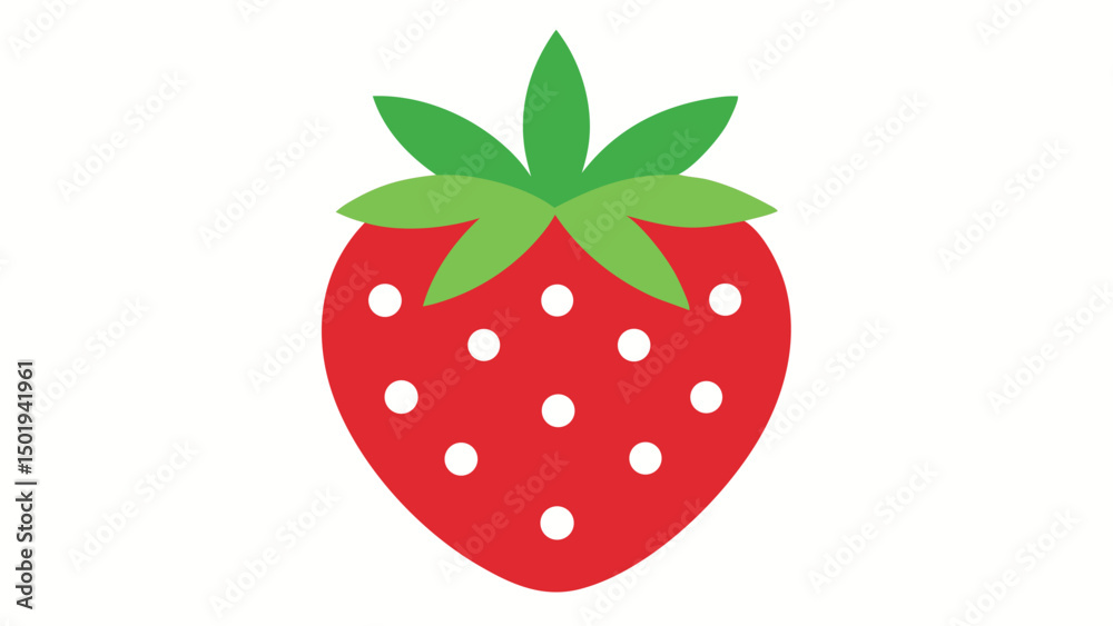 Obraz premium Strawberry silhouette. Strawberry berry cut out vector