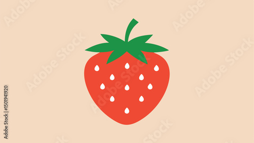 Strawberry icon vector icon silhouette
