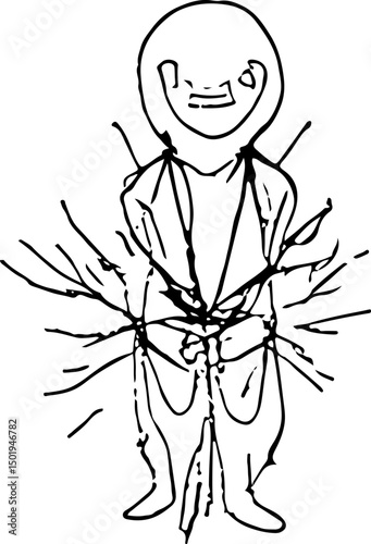 Abstract figure. texture artistic figures hand made vector.