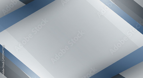 Abstract Gray and Blue Geometric Design