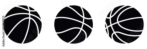 basketball icon set, Vector illustration