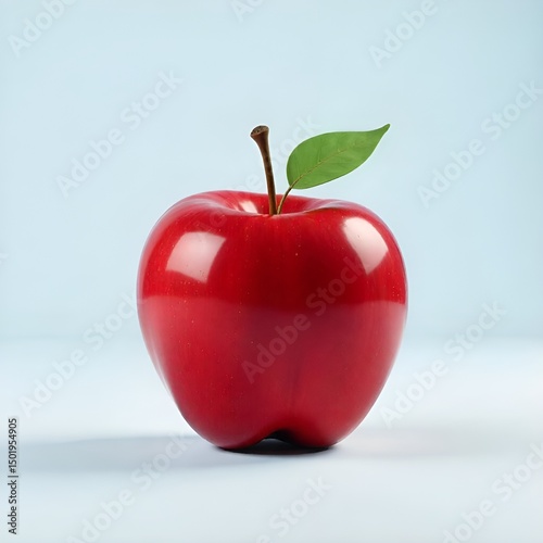 a red apple on Transparent background Generative AI