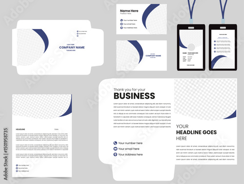 legant Purple Brand Identity Design Template  Stylish Purple Color Scheme Brand Identity