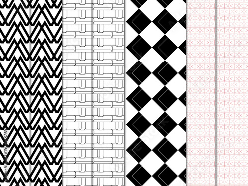 seamless pattern design vector full set, editable, customize pattern design