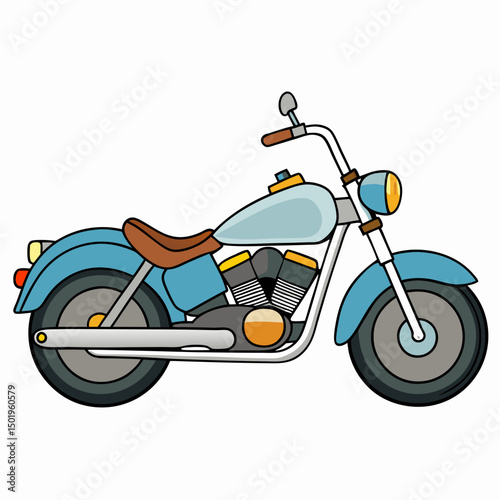 Cruiser vector illustration on white background