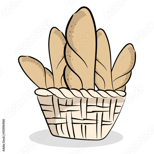 Flat bakery bread image