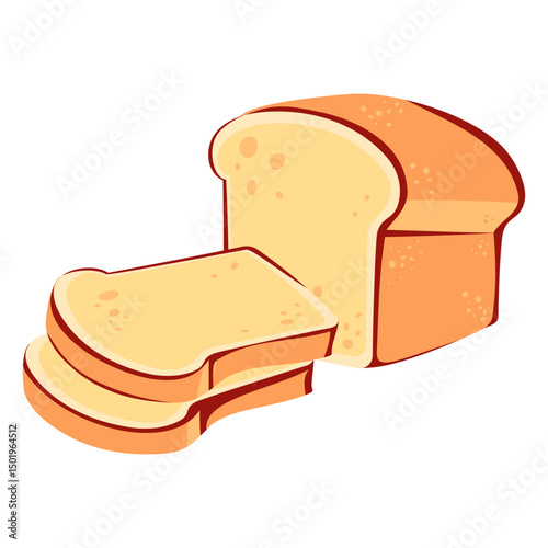 Bread white bread icon