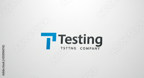 Testing Companys sleek logo on white
