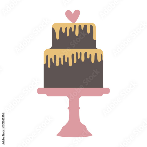 Cake color stroke