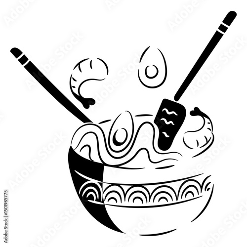 Japanese food ramen bowl