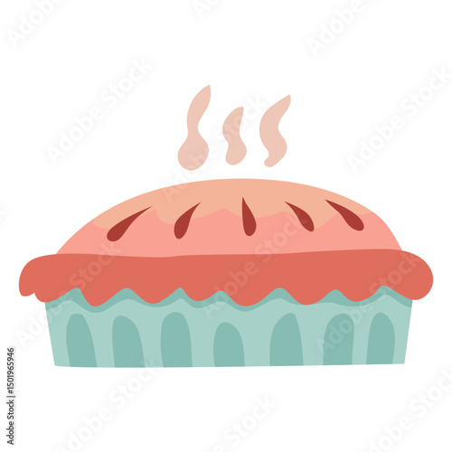 Pink pie semi flat