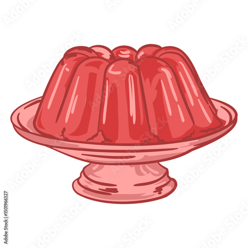 Strawberry jelly food
