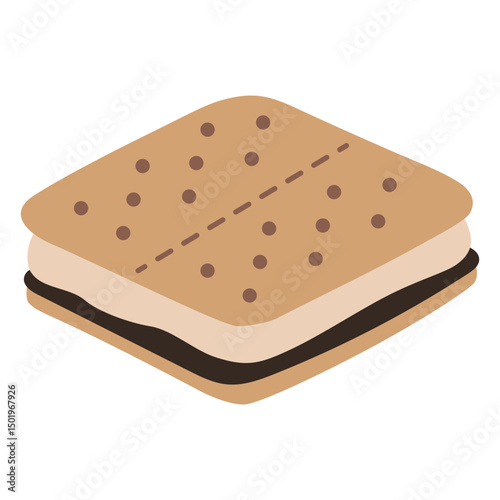 Smore flat chocolate