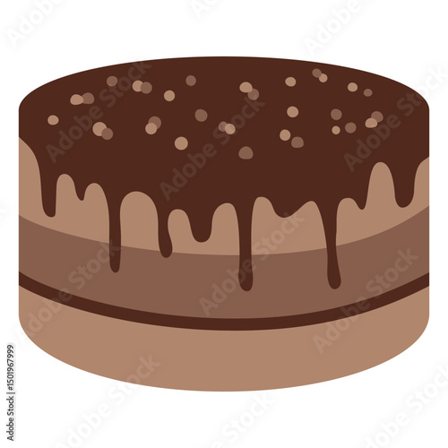 Chocolate cake flat sweets