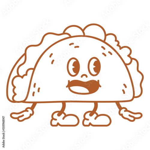 Cartoon taco