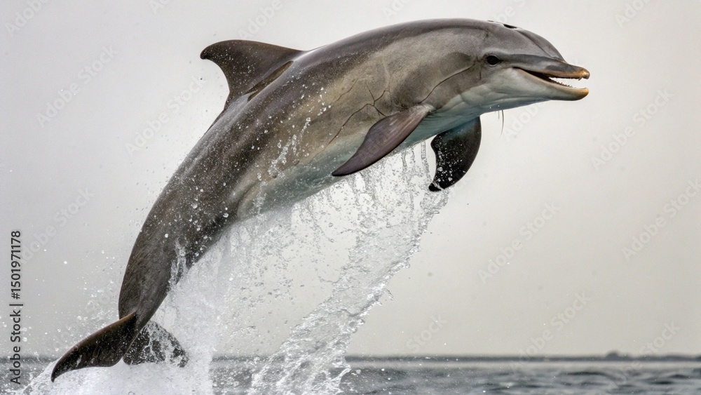 Obraz premium Dolphin on studio background