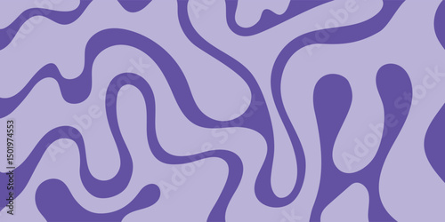 Retro psychedelic background blending trippy Y2K aesthetics with groovy 60s-70s hippie vibes. Features abstract geometric waves