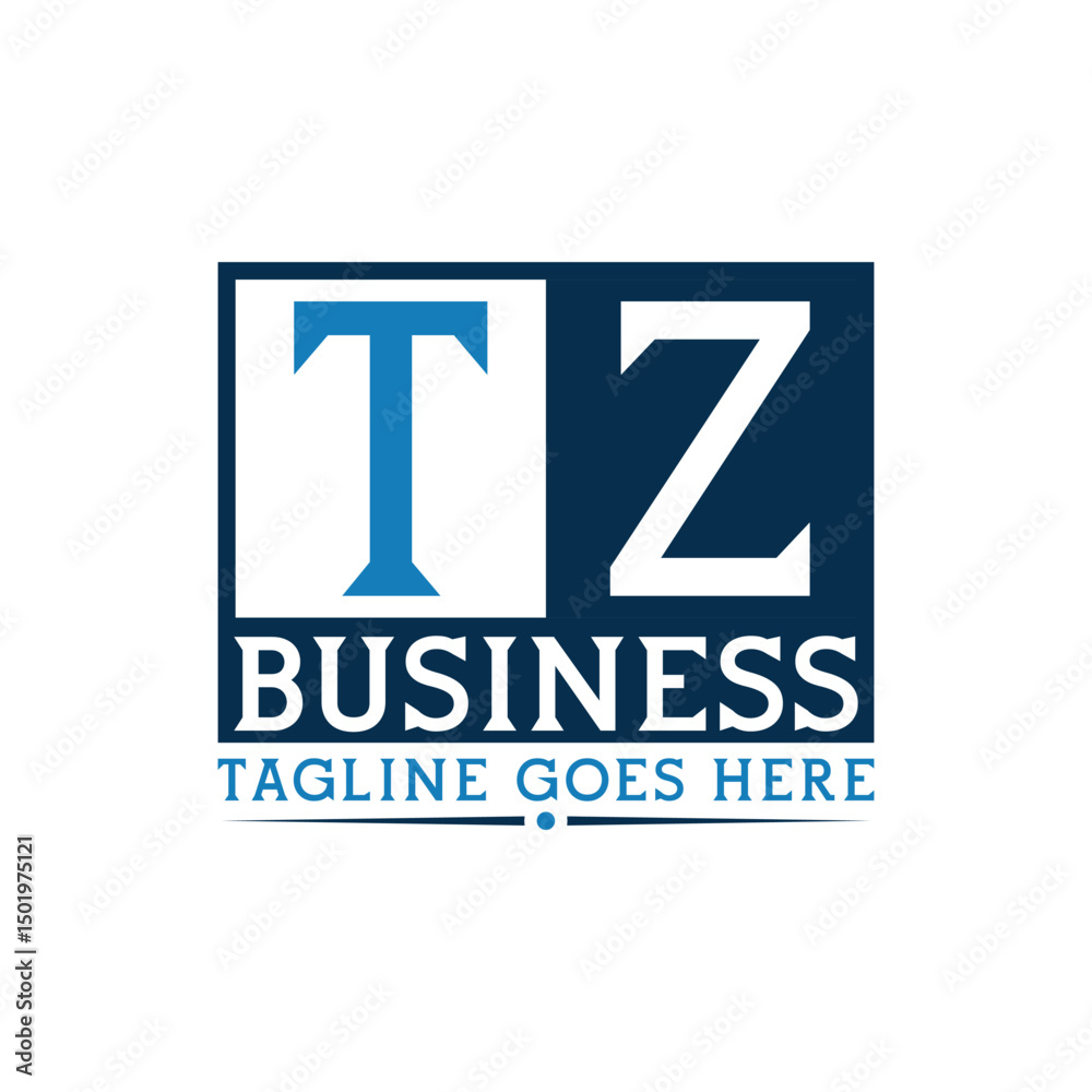 Fototapeta premium TZ Logo. Letter TZ Business Logo Design