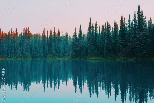 The mountain Bow lake trail in Alberta, Canada, features a notable fragment in the Rocky Mountains photo