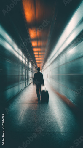 Unterwegs mit Koffer
