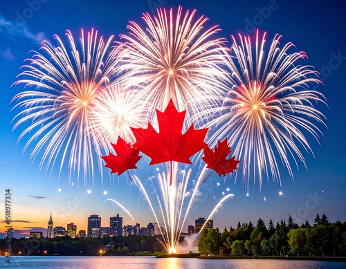Maple Leaves Fireworks – Canada Celebration