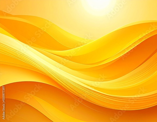 Abstract Sun and Waves Background