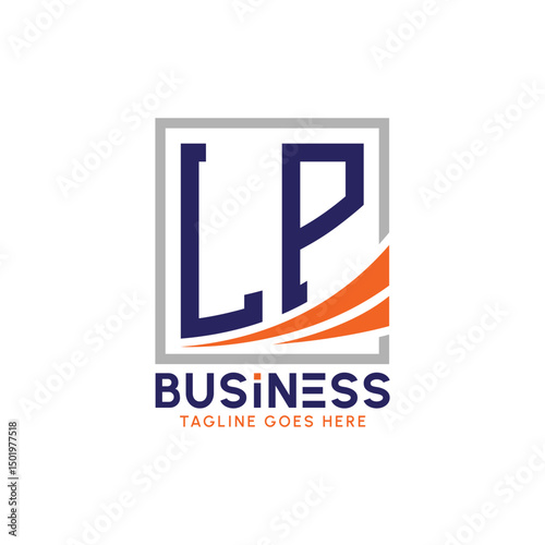 Letter LP Business Logo. Modern LP Logo for Corporate Branding. LP Growth Success Logo