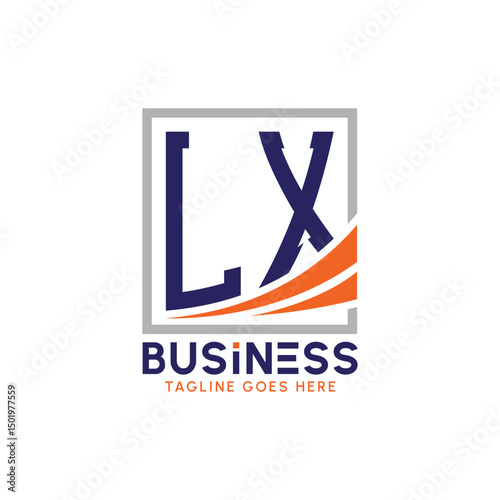 Letter LX Business Logo. Modern LX Logo for Corporate Branding. LX Growth Success Logo