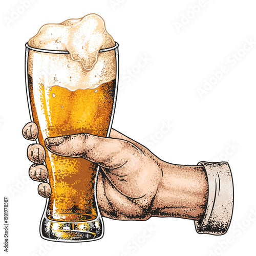 Enjoying a refreshing beer in the summer sun