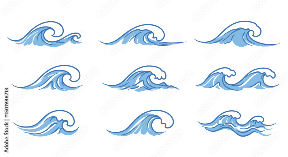 Fototapeta premium vector illustration of sea shells