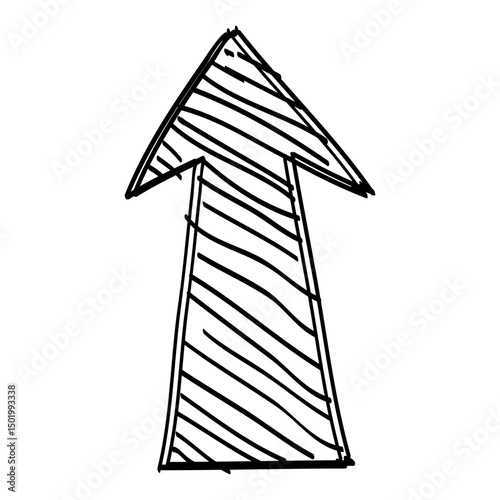 Funky forward arrow drawing