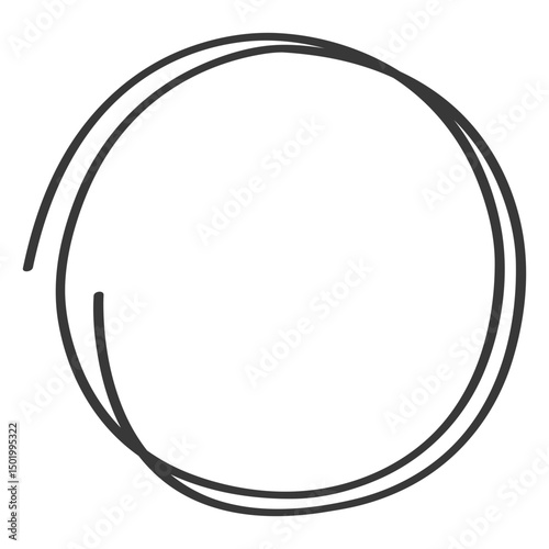 Hand drawn circle doodle