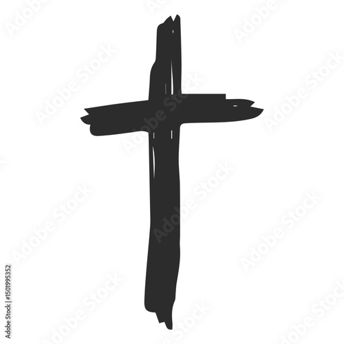 Christian cross doodle