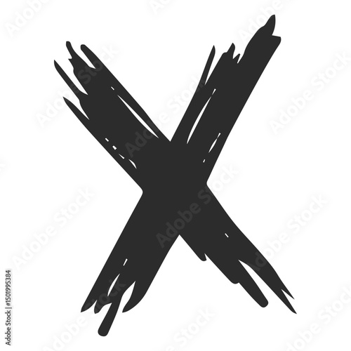 X cross doodle