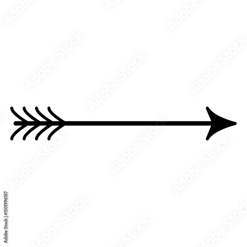 Simple black arrow