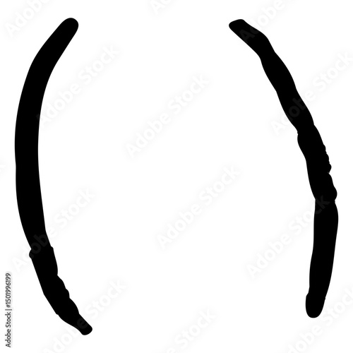 Brackets doodle icon design