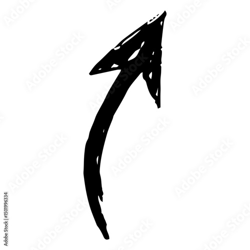 Curvy arrow illustration
