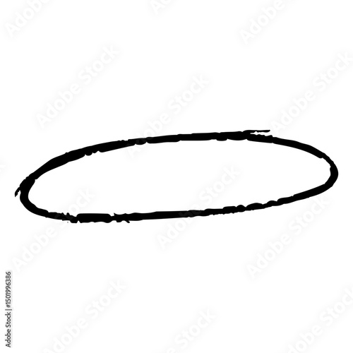 Large oval symbol doodle